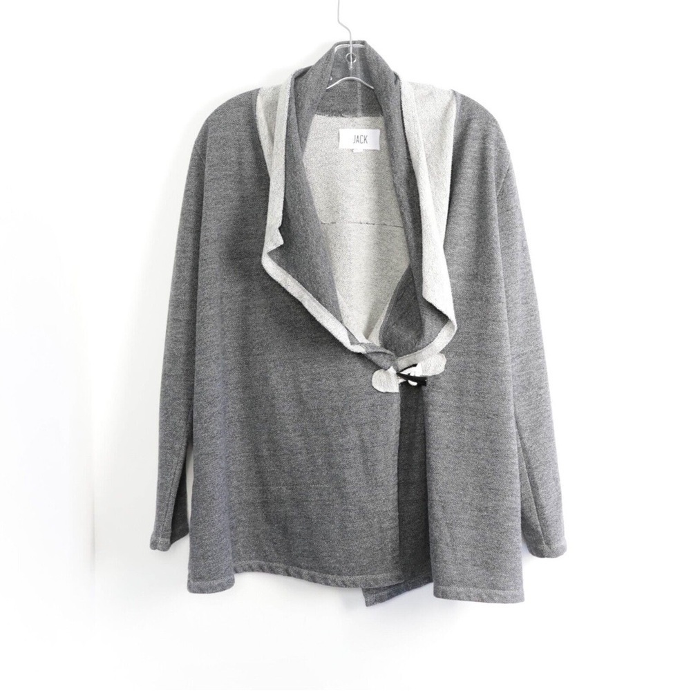 JACK BB Dakota open knit cardigan distressed loose fit lagenlook layering cozy m